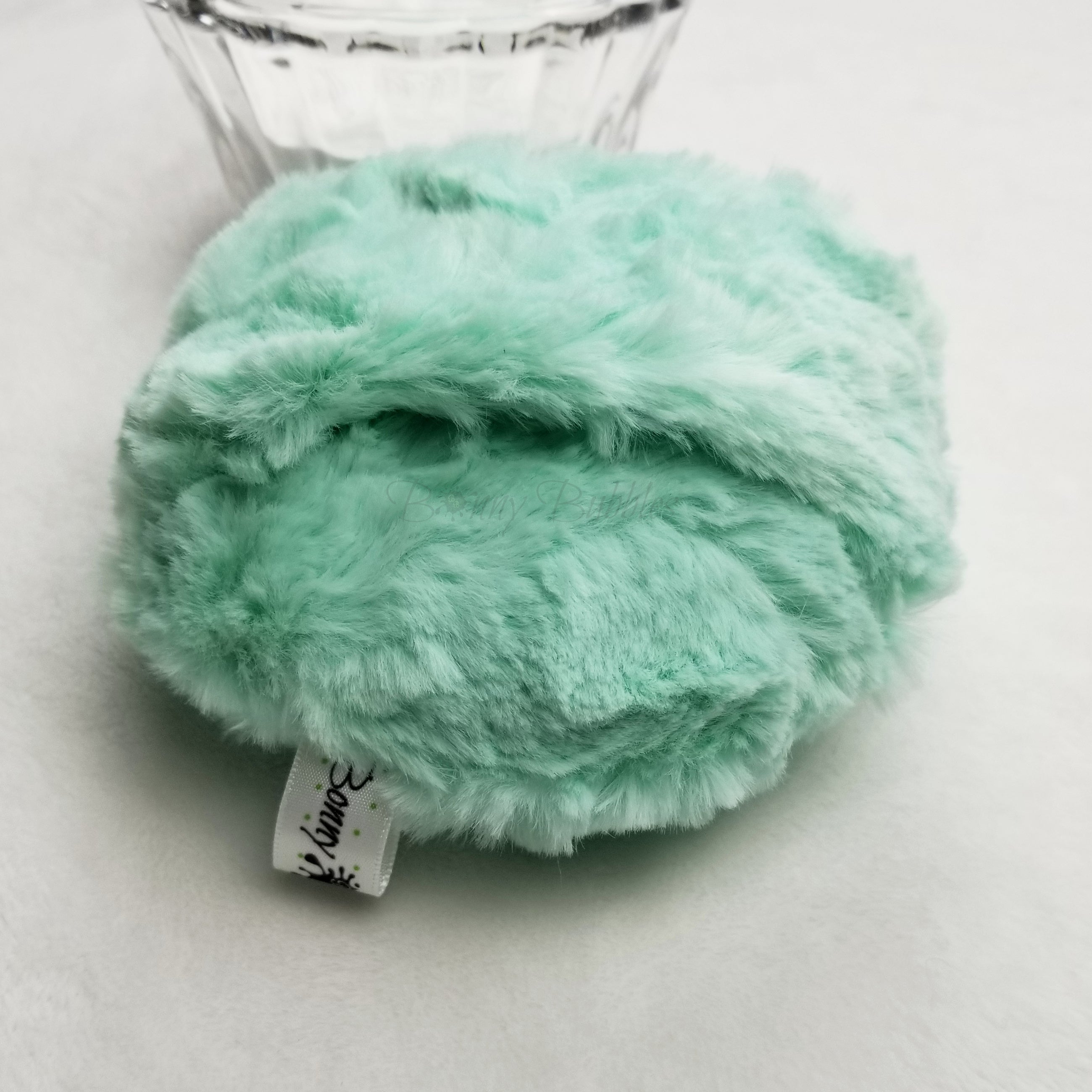 green powder duster