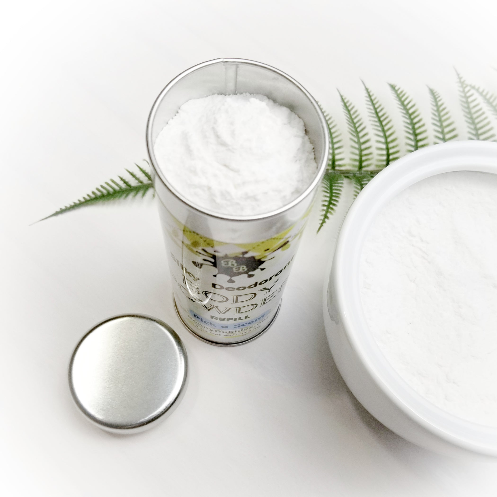 Bonny Bubbles Body Powder and Powder Puffs
