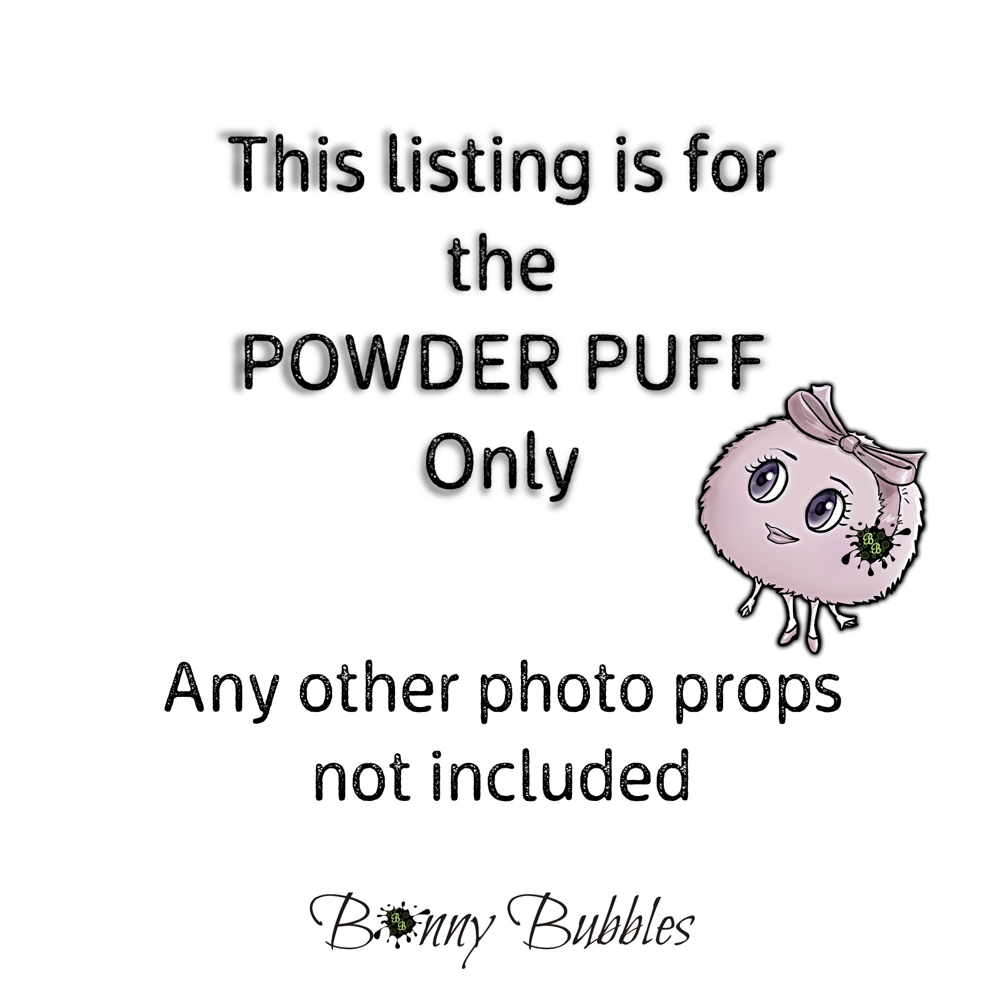 BLACK CAT Body Powder Puff - Large 5 inch