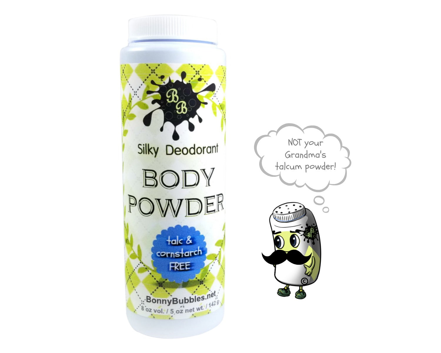 TEA TREE Body Powder, natural essential oil - no talc or cornstarch