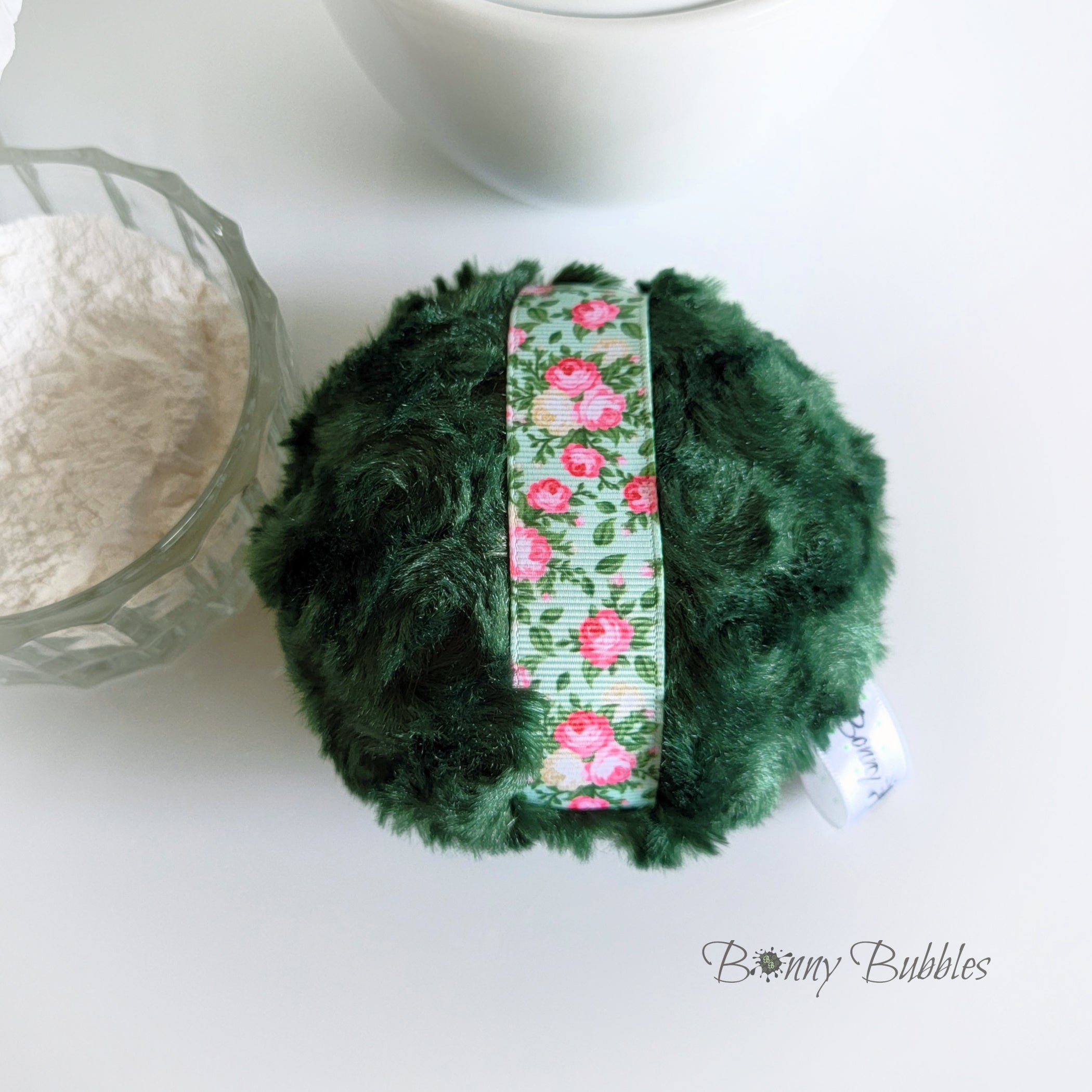 GREEN Powder Puff, 4 inch