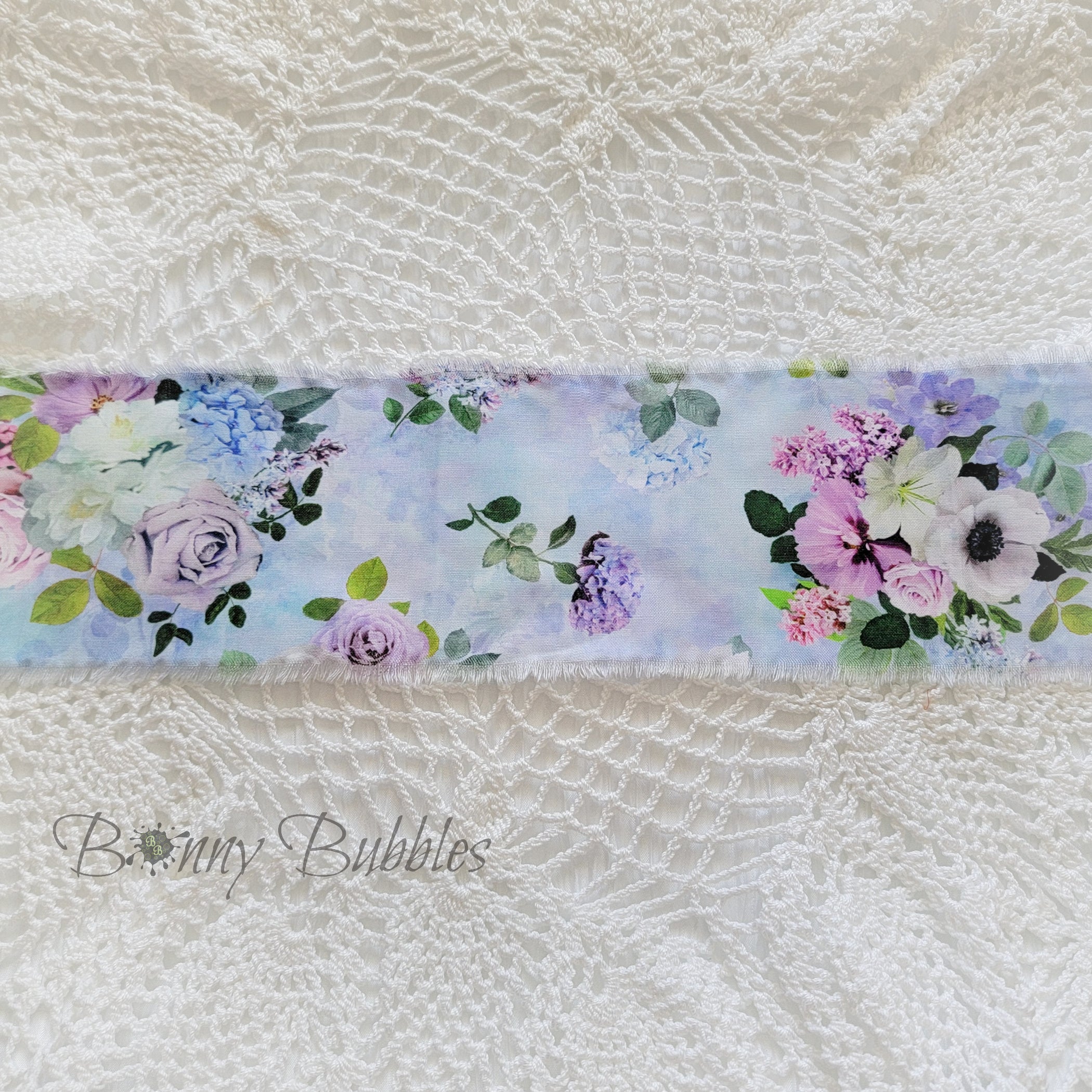 WIDE Torn Fabric Ribbon, 42 inches long