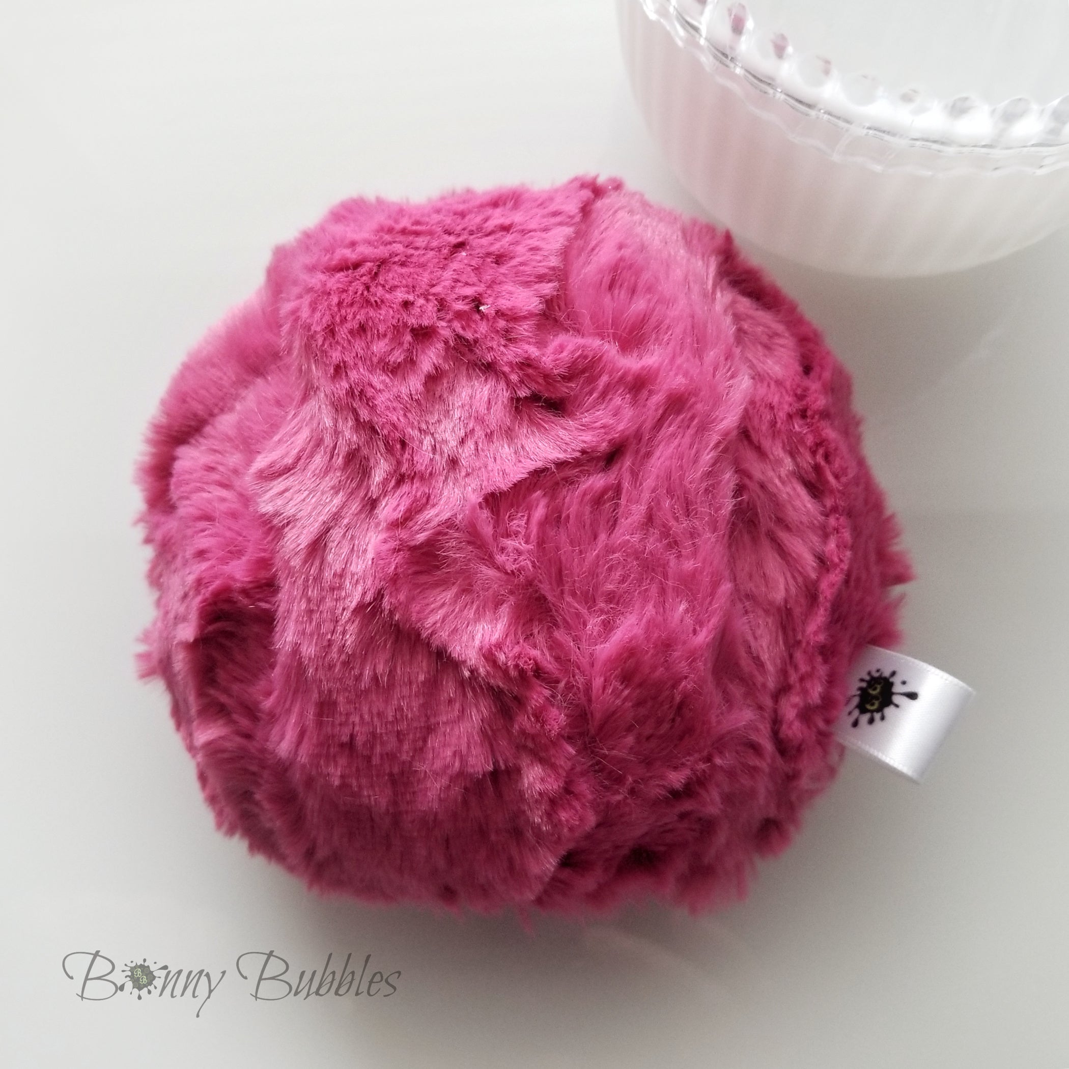 Large Body Powder Puff - Berry Pink