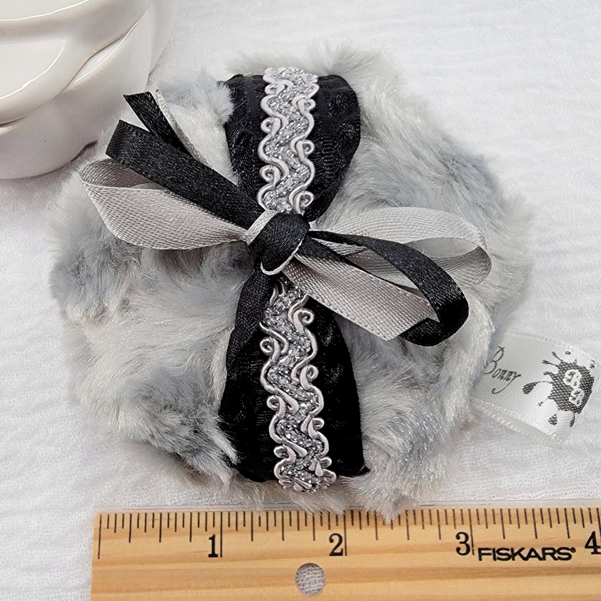 GRAY Powder Puff, small 3.5 inch