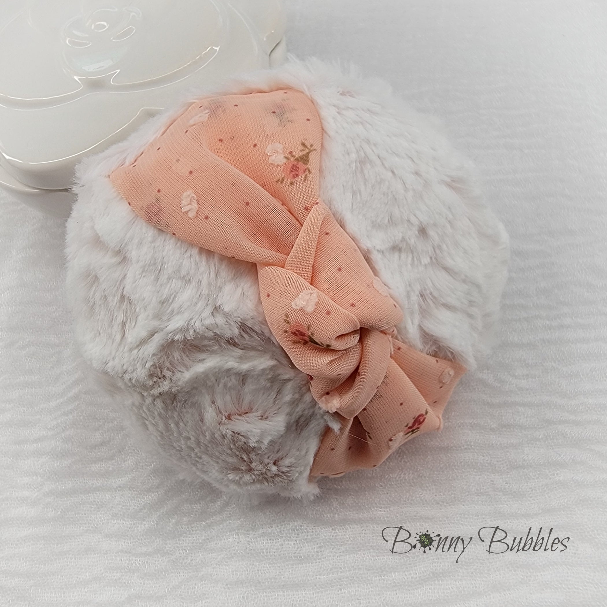 Body Powder Puff - Peach, 4 inch