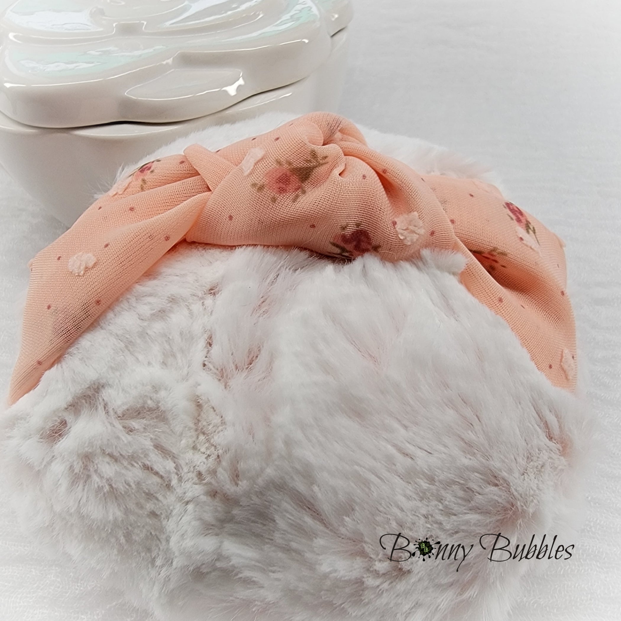 Body Powder Puff - Peach, 4 inch