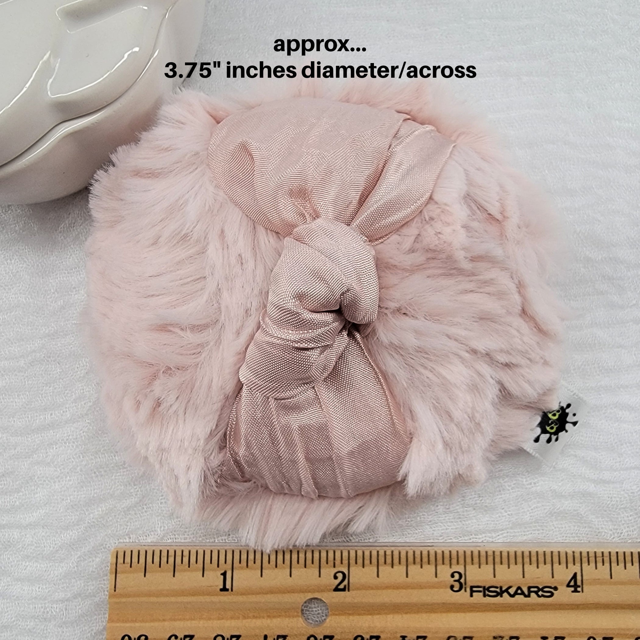 Dusty Rose Pink - Body Powder Puff, 3.75" inch