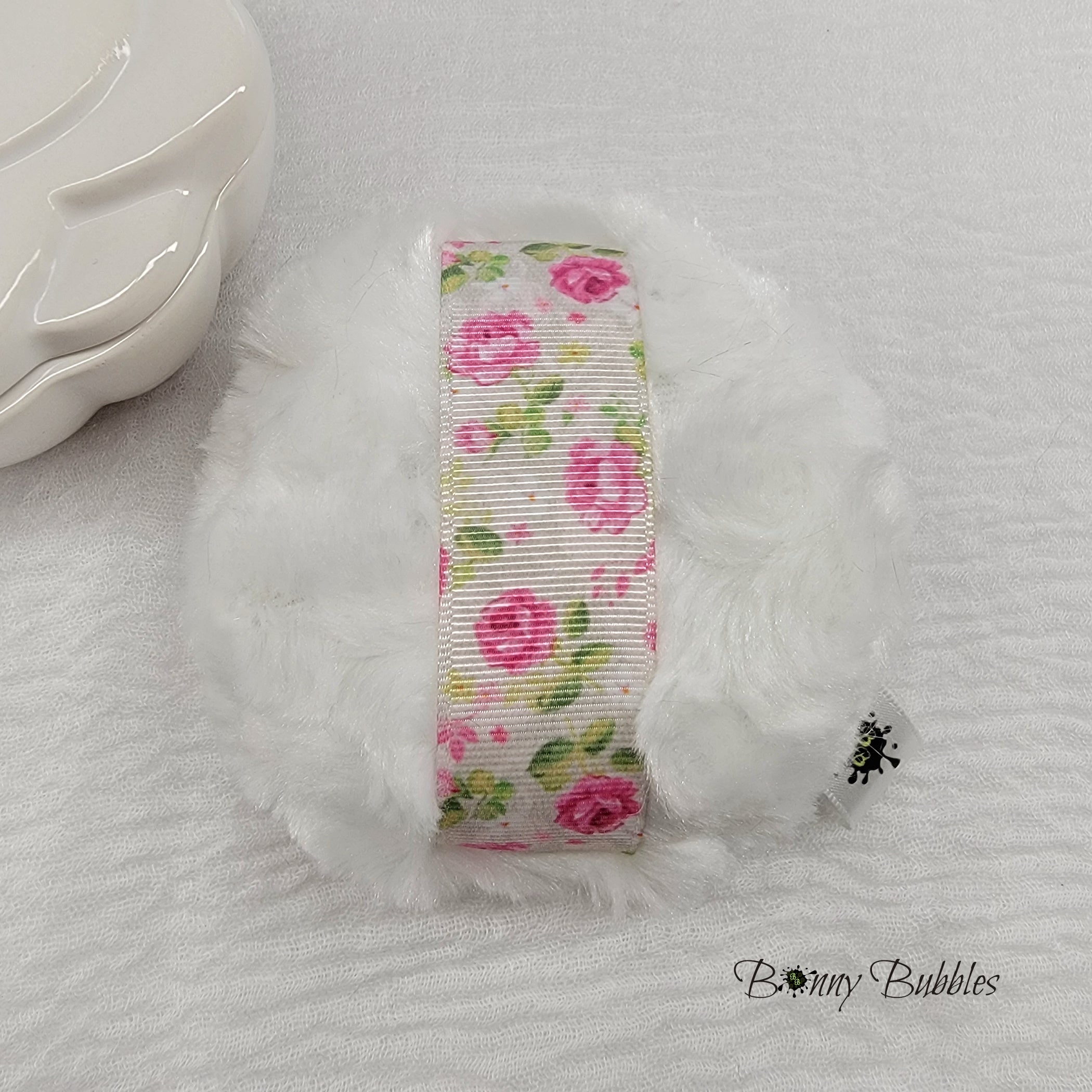 Powder Puff - Pink Roses, 3.5" inches