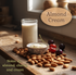 almond cream scented body powder. Talc and cornstarch free