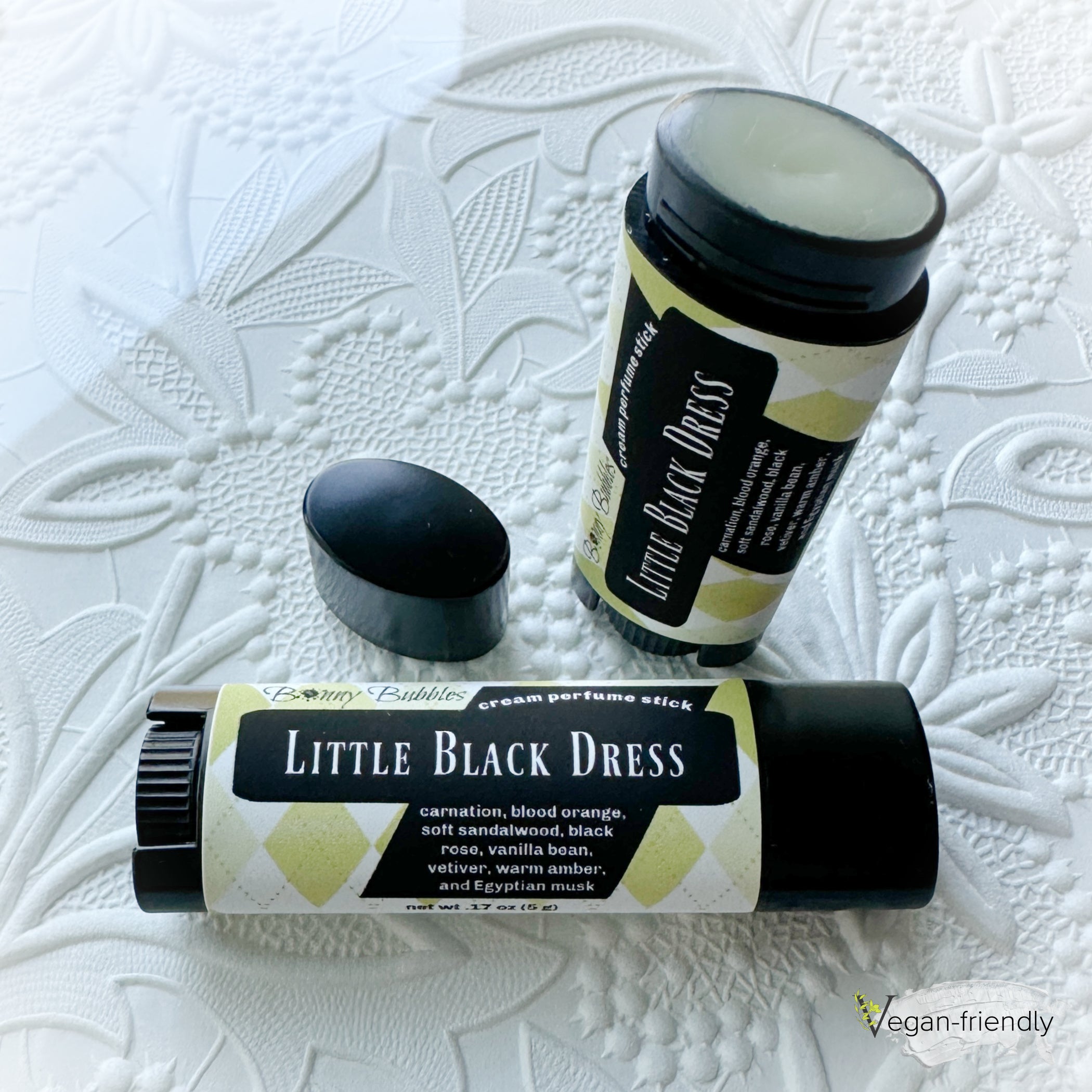 LITTLE BLACK DRESS, Solid Cream Perfume Stick - travel size