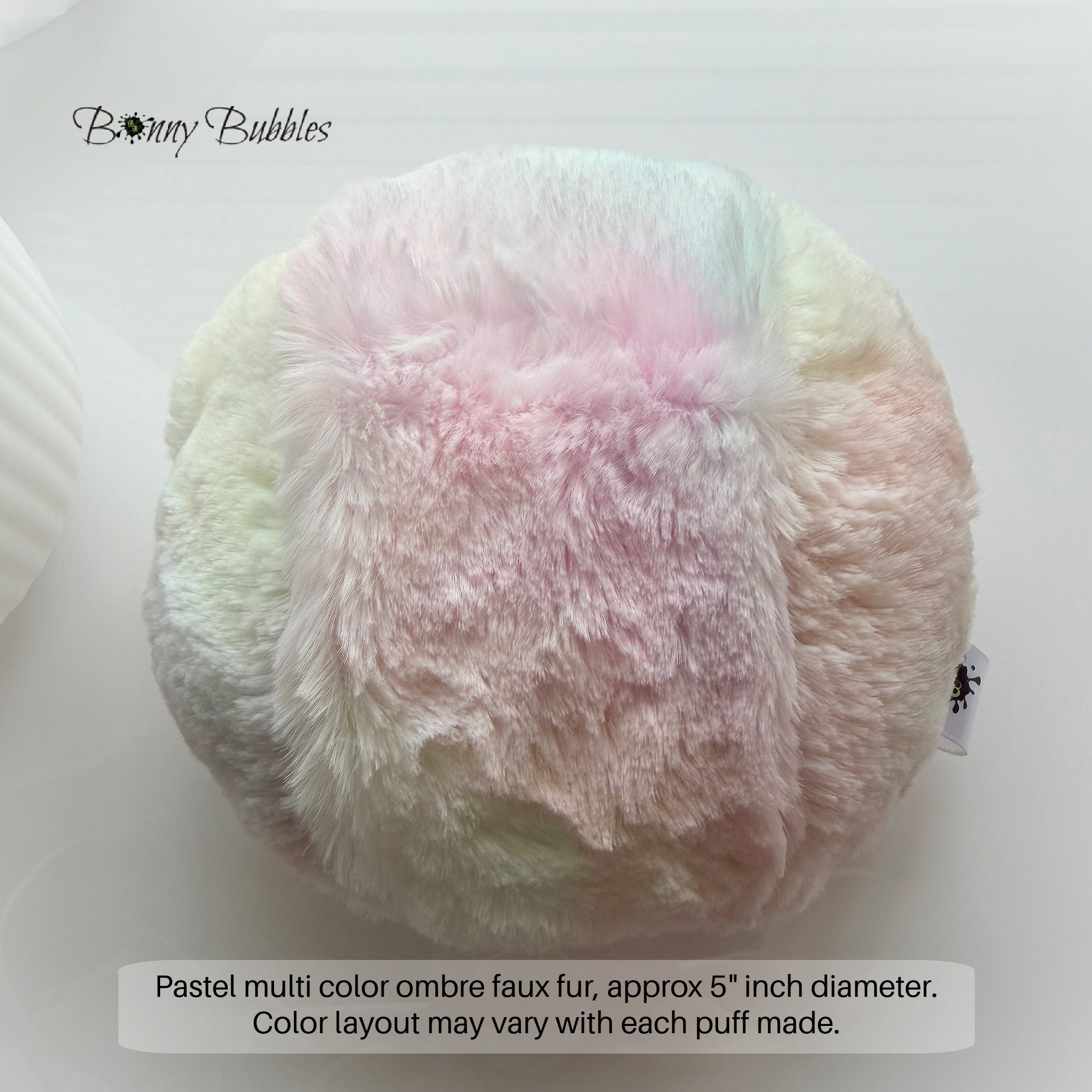 Pastel Ombre Powder Puff, Large 5 inch