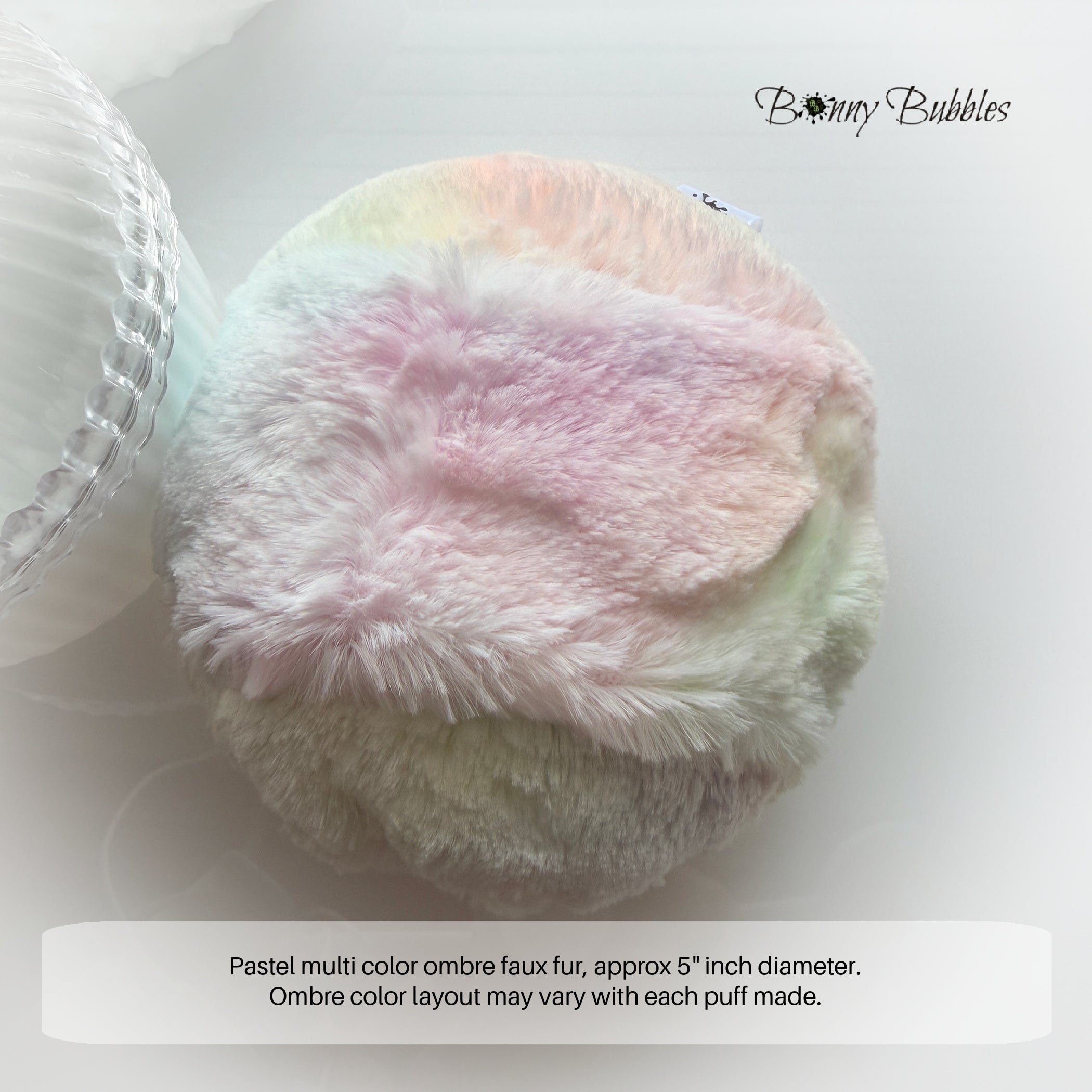 Pastel Ombre Powder Puff, Large 5 inch