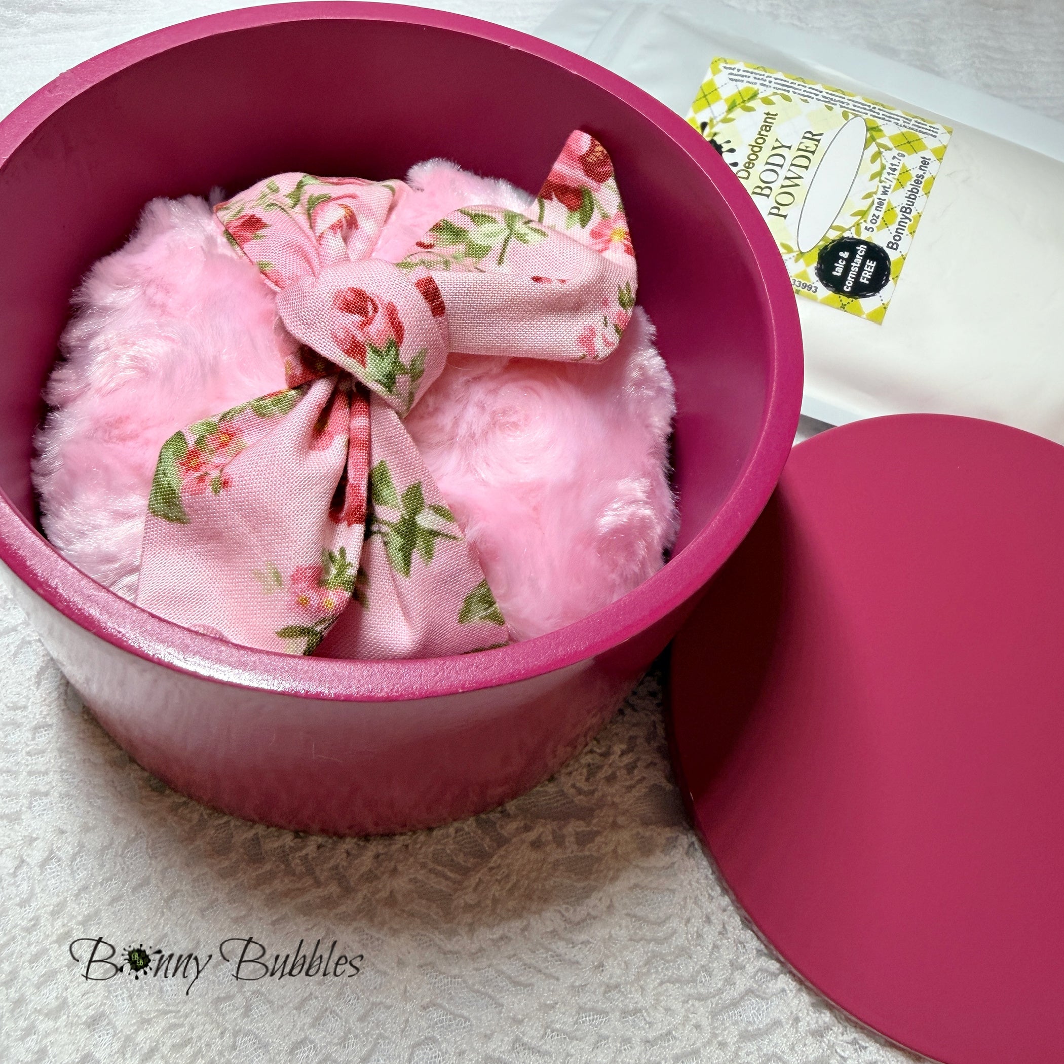 PINK Body Powder Puff Set