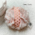 Pastel Coral Powder Puff, mini 3 inch