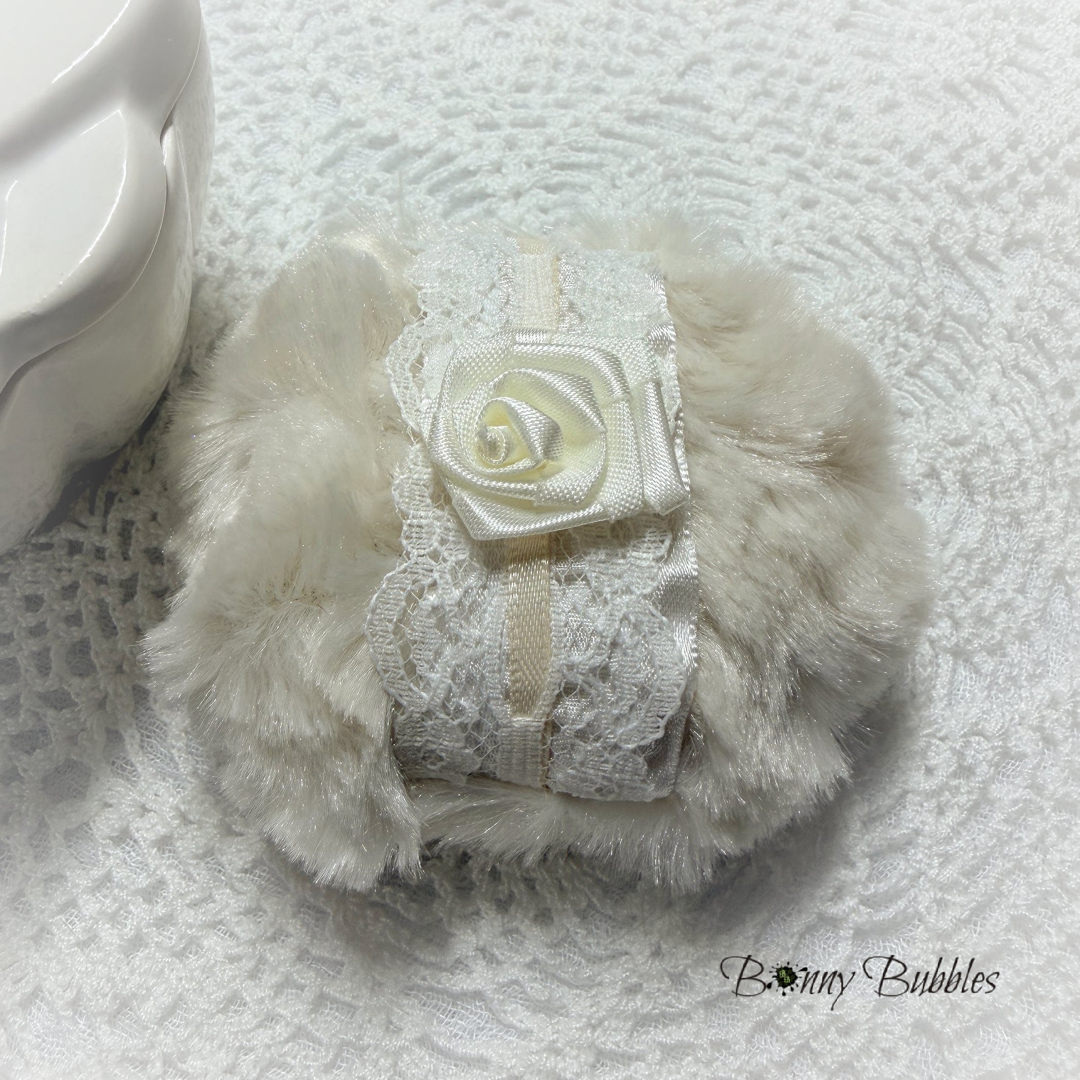 Light Beige Powder Puff,  Mini 3 inch