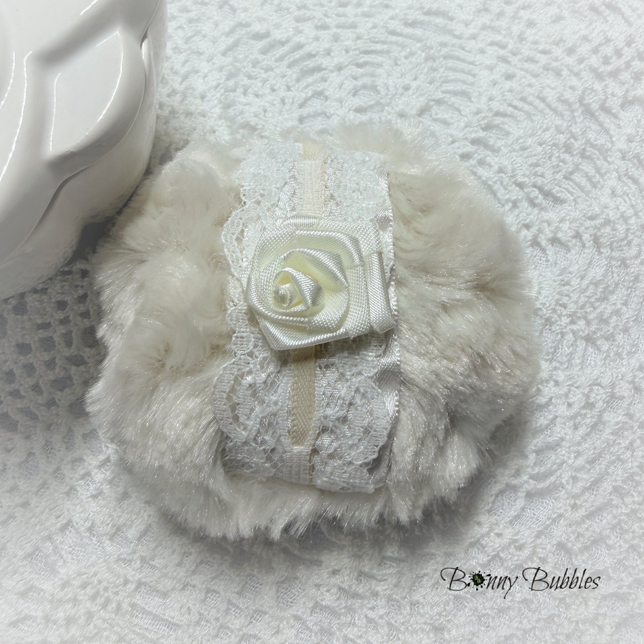 Light Beige Powder Puff,  Mini 3 inch