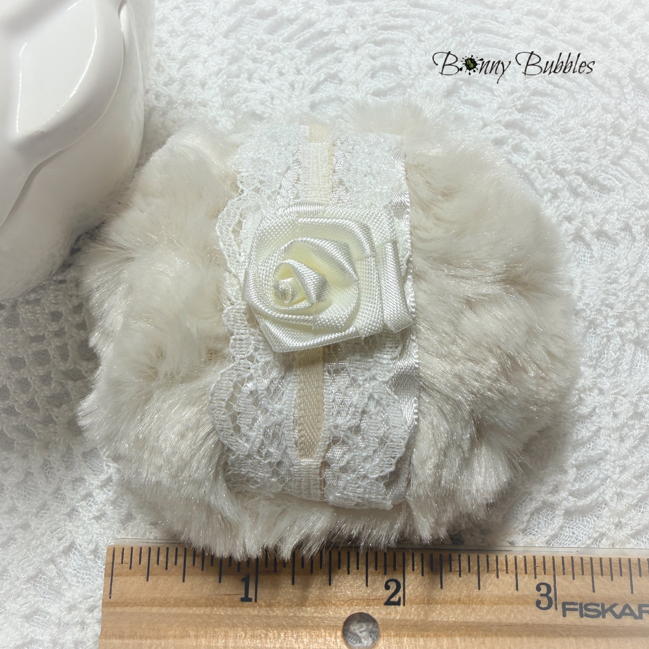 Light Beige Powder Puff,  Mini 3 inch