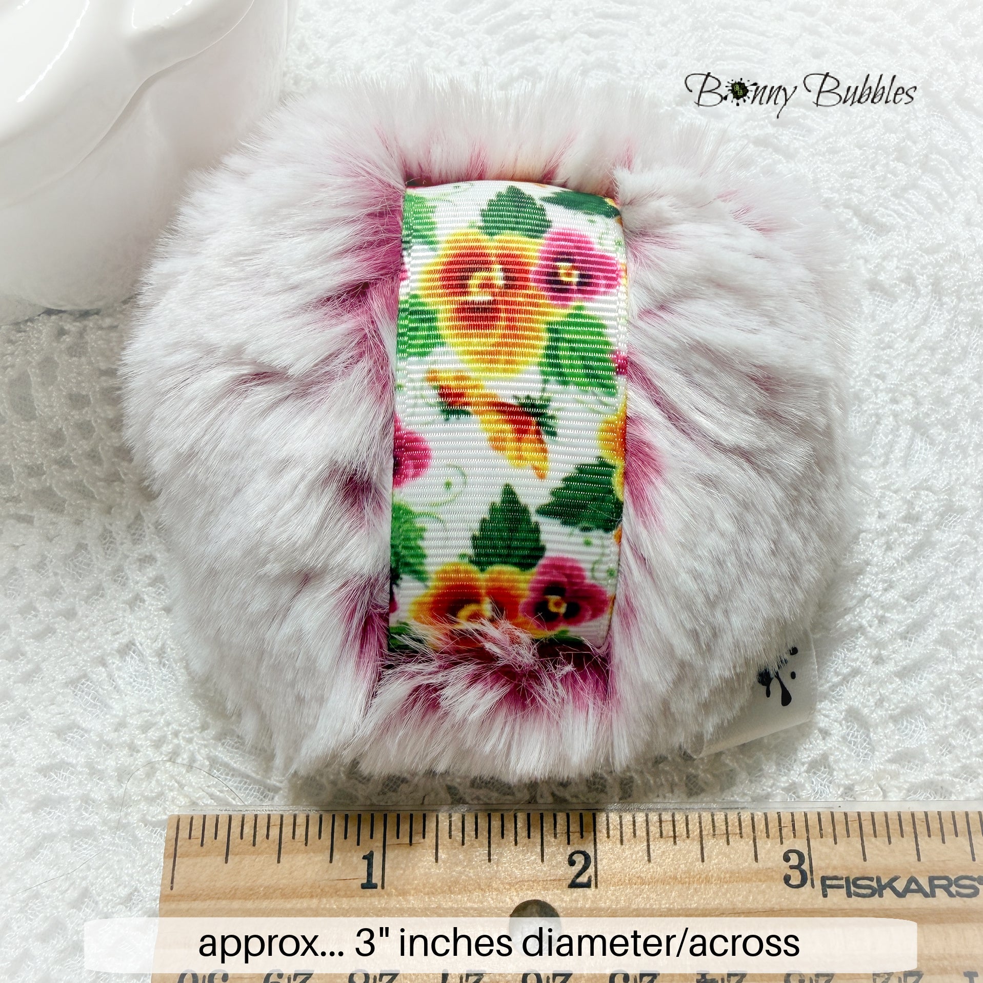 Pansy Powder Puff, mini 3 inch