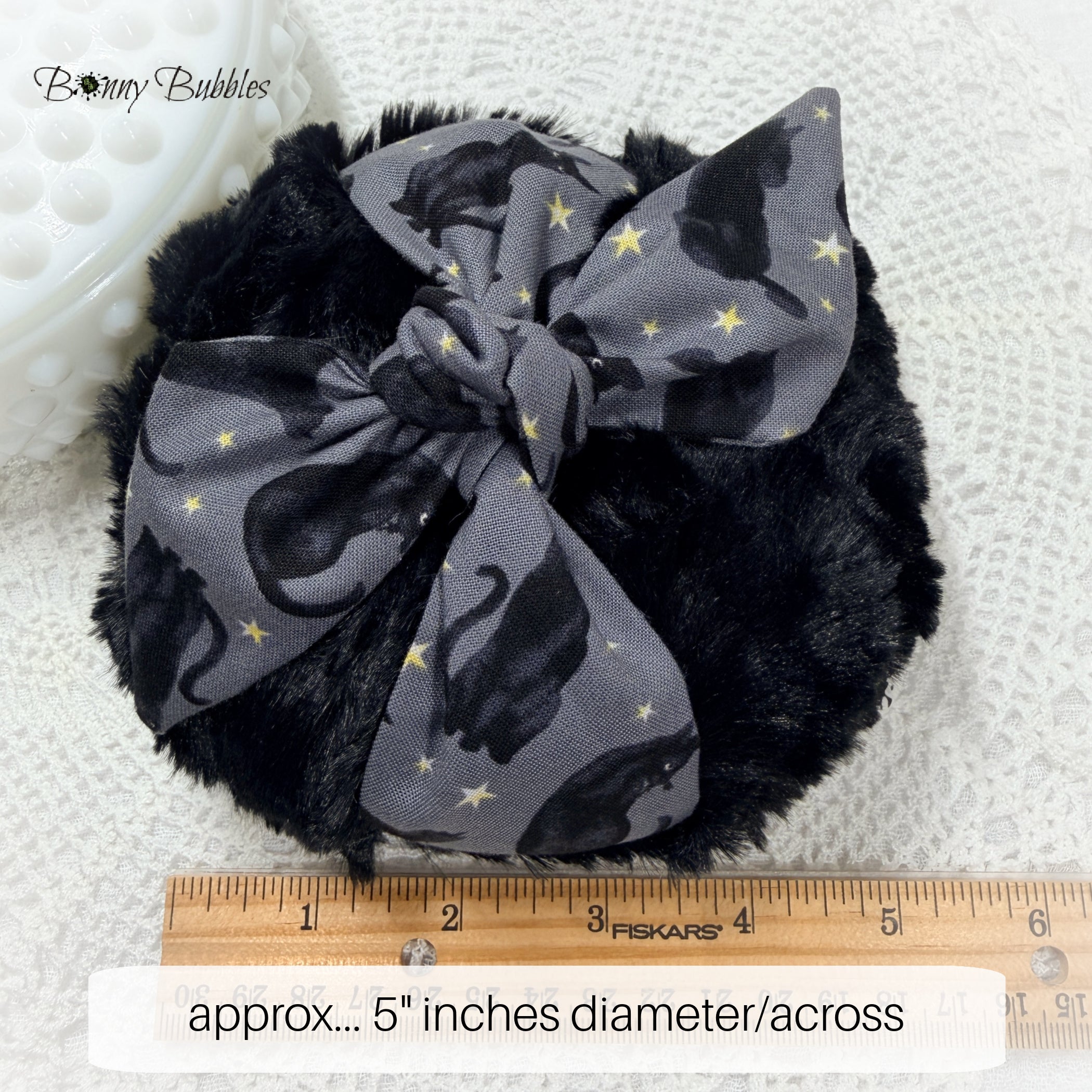 BLACK CAT Body Powder Puff - Large 5 inch