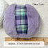Purple Powder Puff, Large 5 inch