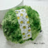 Moss Green Daisy Powder Puff, 4 inch