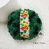 Dark Green Pansy Powder Puff, 4 inch