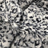 Animal Print Faux Fur, 18" x 21" inches - black and mixed grays, soft minky fake fur