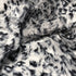 Animal Print Faux Fur, 18" x 21" inches - black and mixed grays, soft minky fake fur