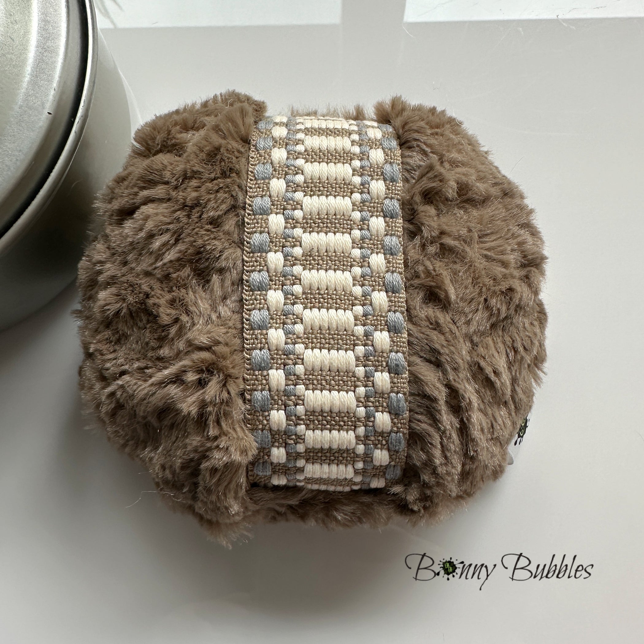 Large Powder Duster - Cocoa Brown, 5 inch