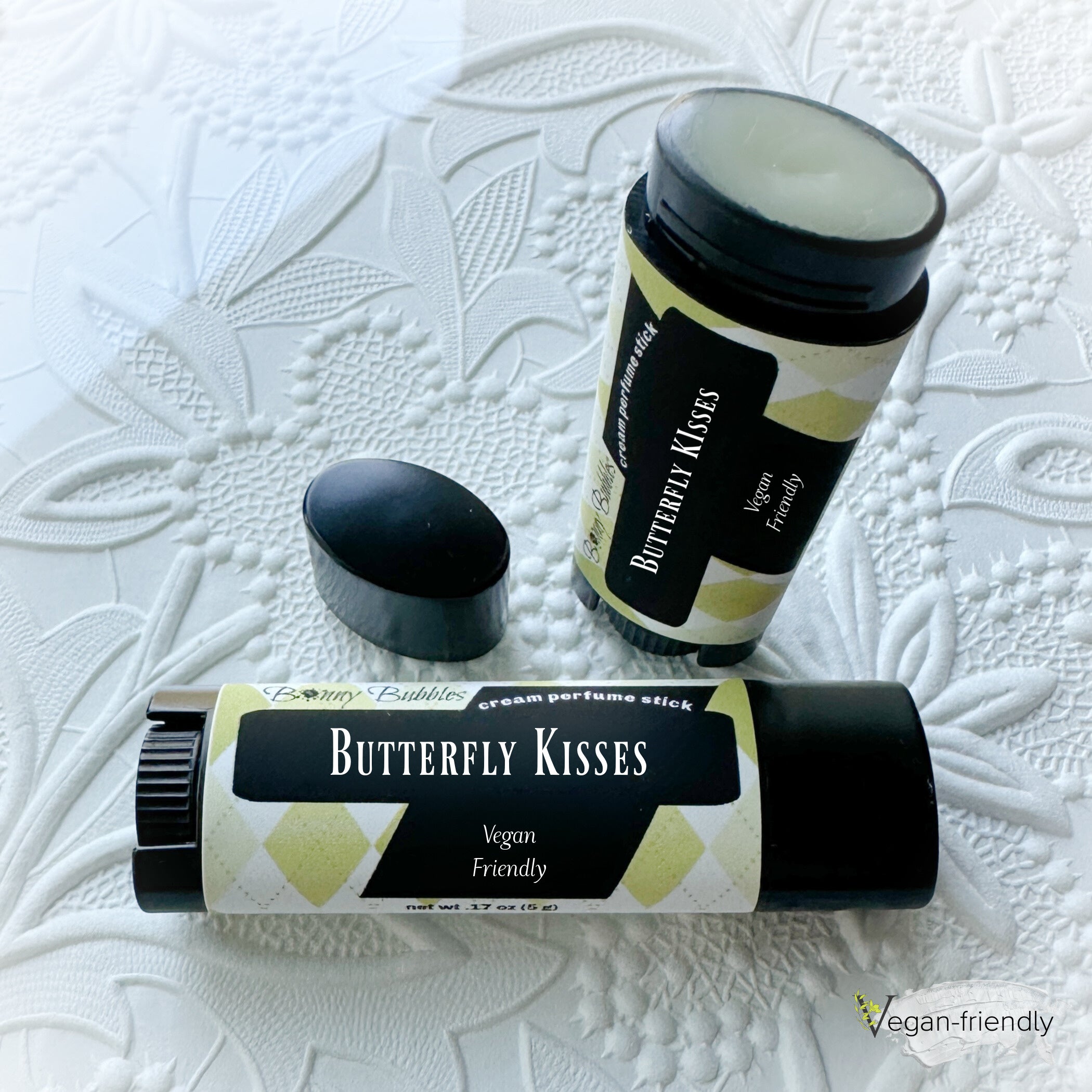 BUTTERFLY KISSES, Solid Cream Perfume Stick - Travel Size