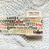 COFFEE, Shabby Fabric Ribbon