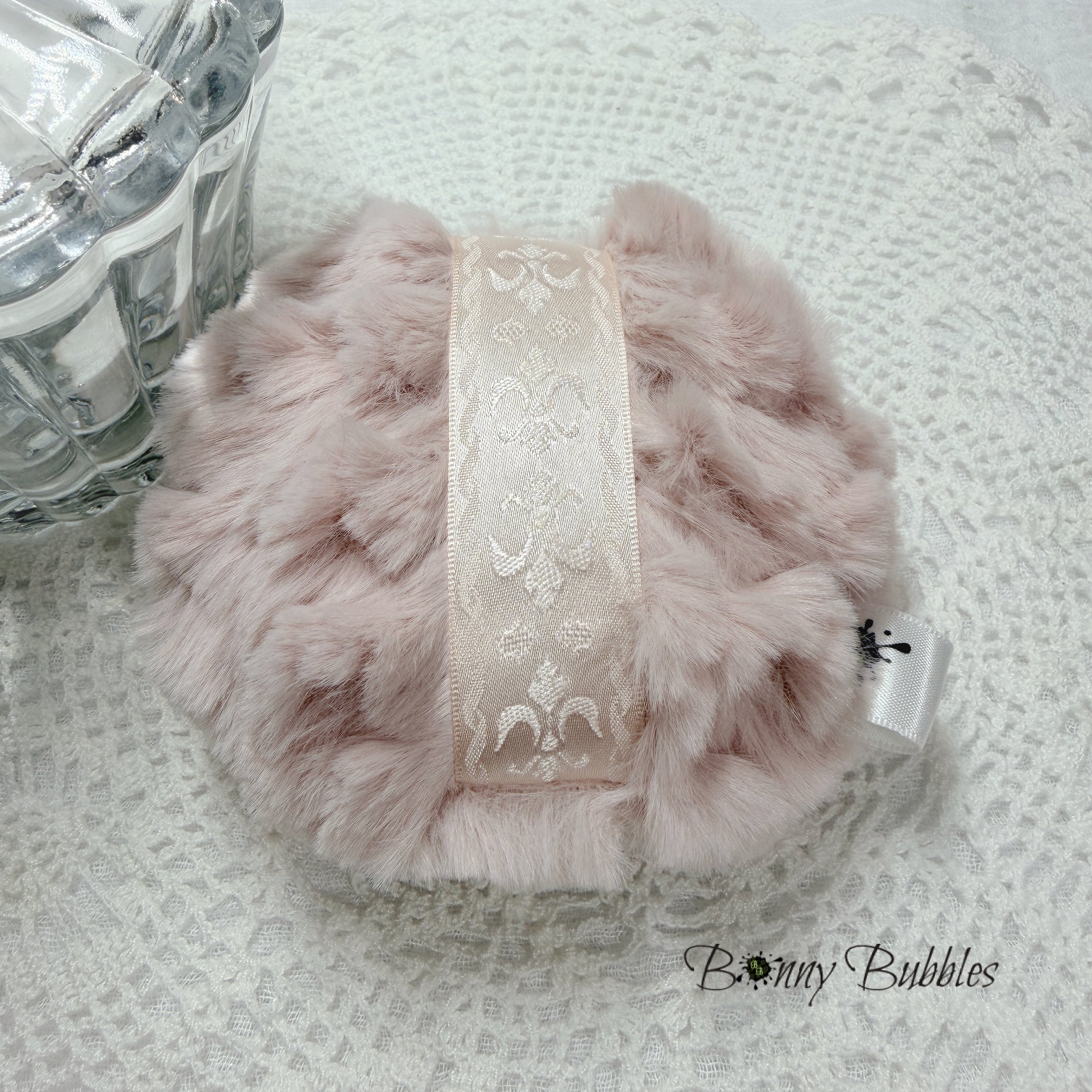 Vintage Rose Pink, Powder Puff 4" inch