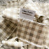 beige buffalo check gingham ribbon