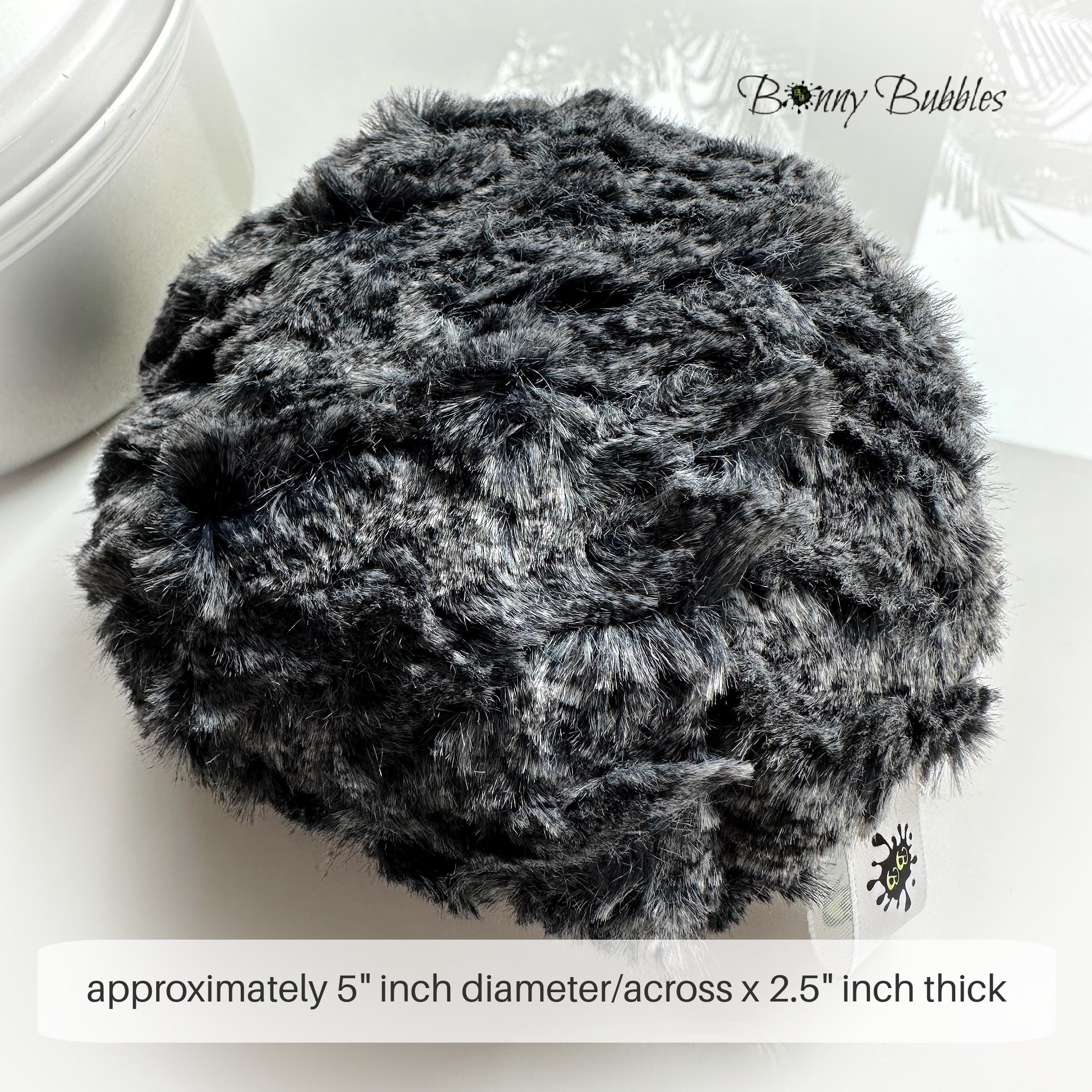 Charcoal Gray Powder Duster, 5 inch