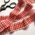 Shabby Frayed Fabric Ribbon, Red Gingham
