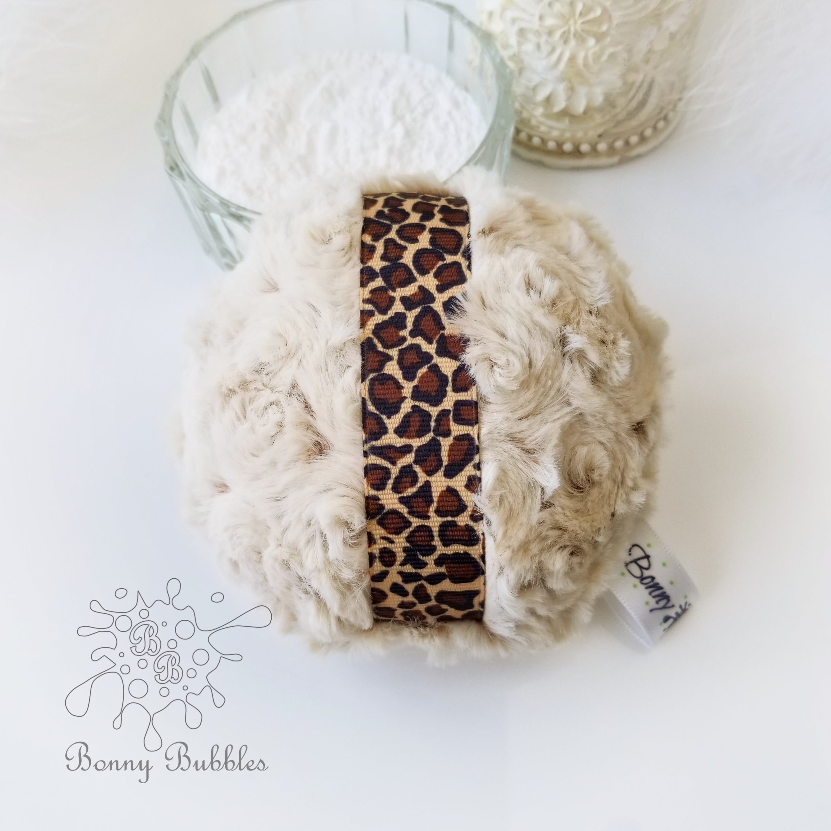 Powder Puff Leopard print, inch – Bonny Bubbles