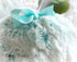 FROSTED AQUA Body Powder Puff, 5 inch - gift box option