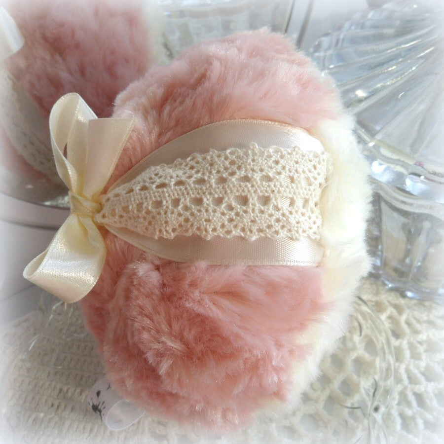 shabby style powder duster