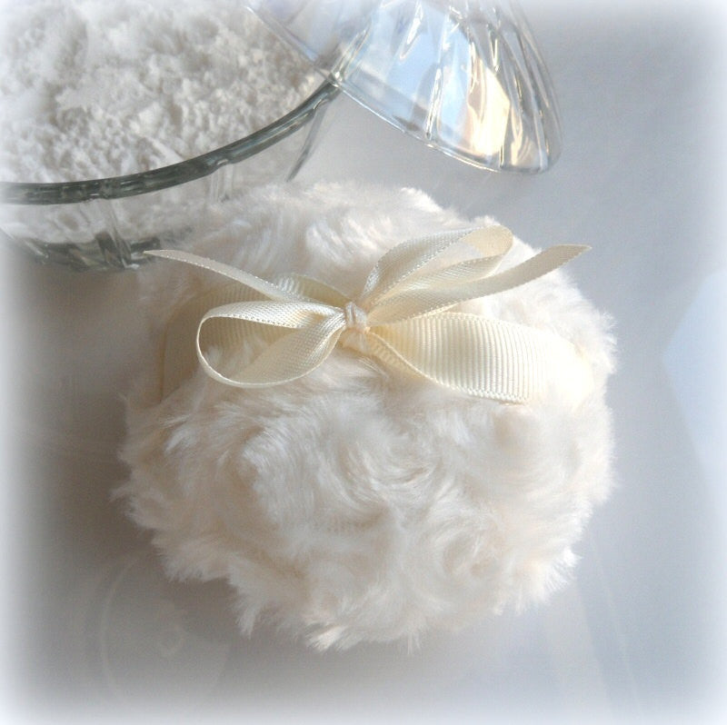 ivory powder puff by bonny bubbles