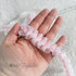 pink pleated ribbon