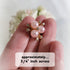 Lt. Pink, Pearl Rhinestone Flatback Jewelry Charm