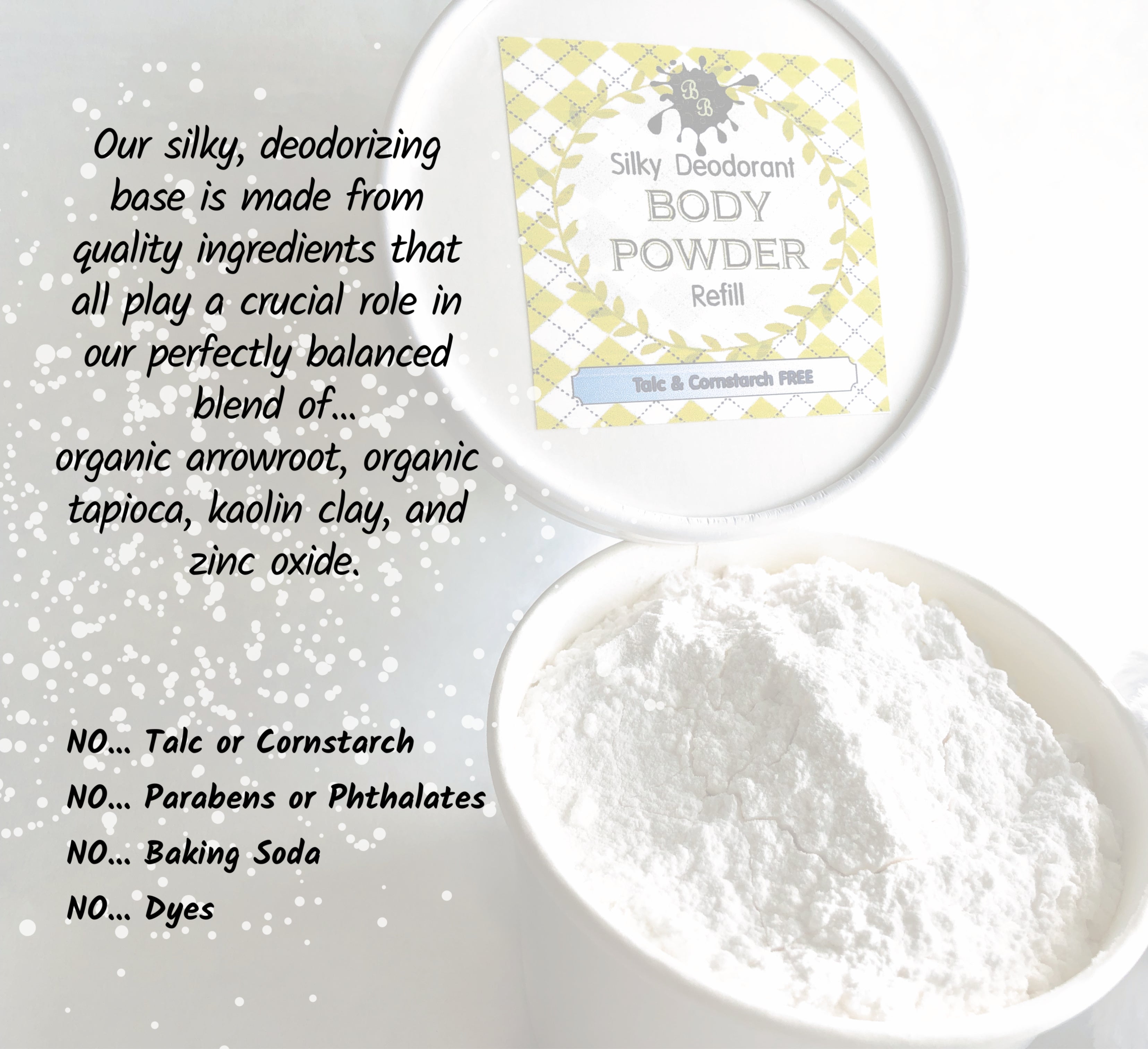 Body Powder refill, 5 oz - Pick a Scent