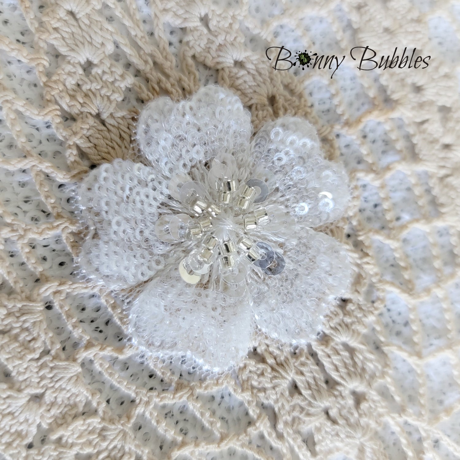 sequin flower applique