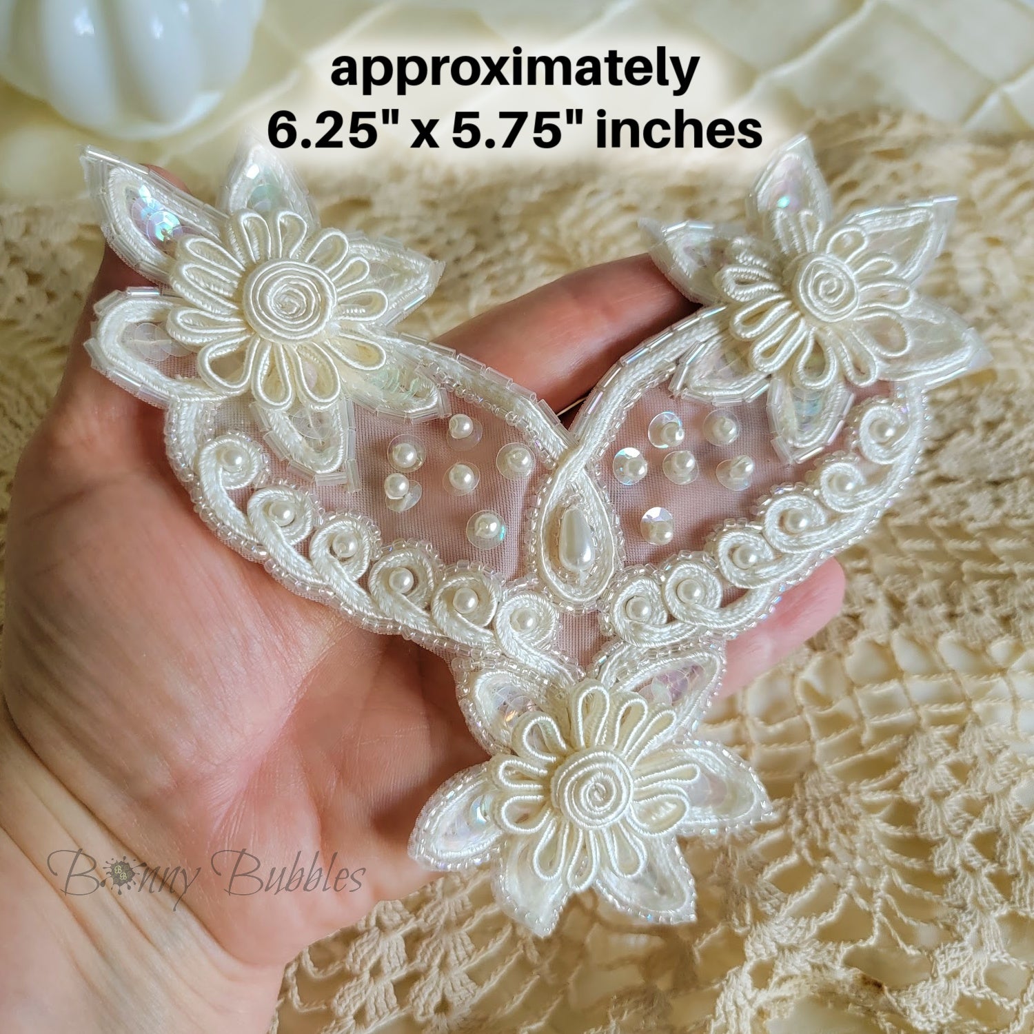 ivory applique